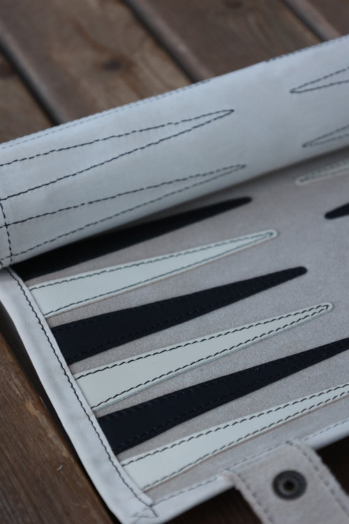 Light Beige Backgammon Set