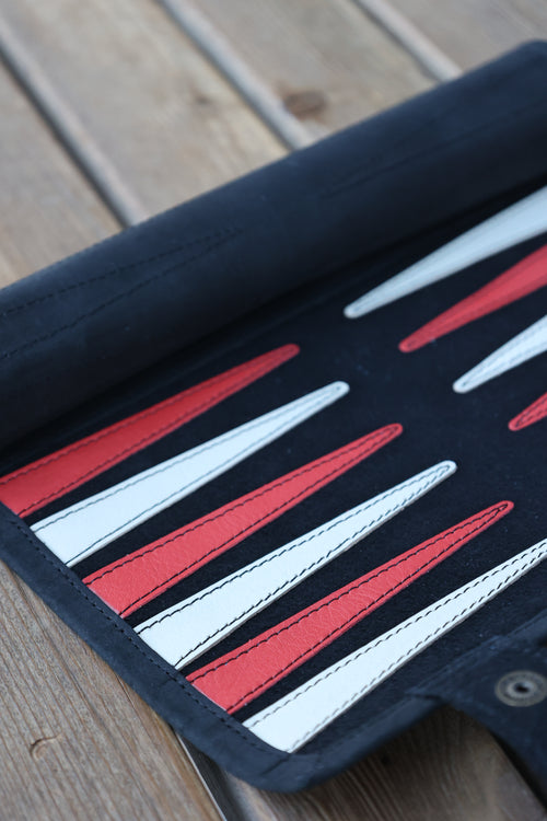 Black Charcoal Backgammon Set