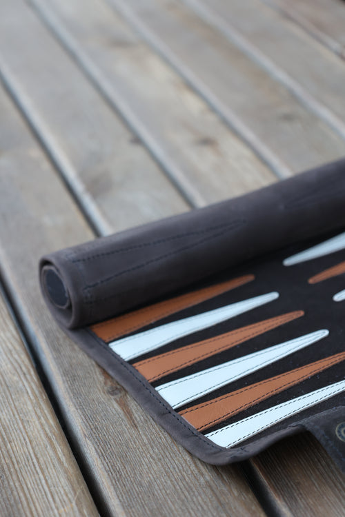 Chocolate Brown Backgammon Set